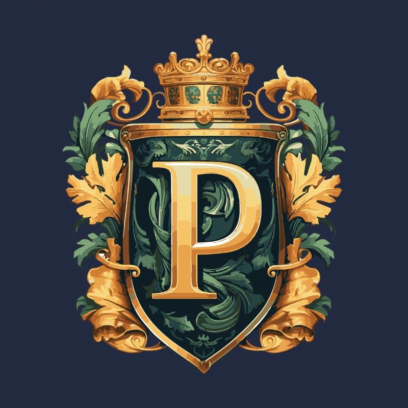 P Letter Name Crown