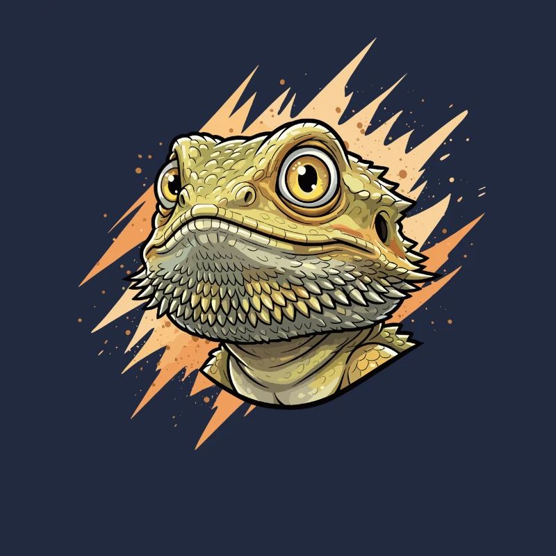 Sunspike Bearded Dragon Head