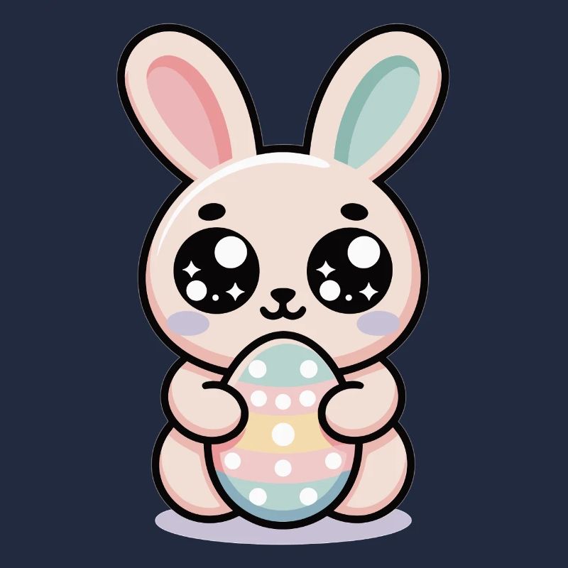Easter Bunny Shirt – Cute Bunny with Easter Egg