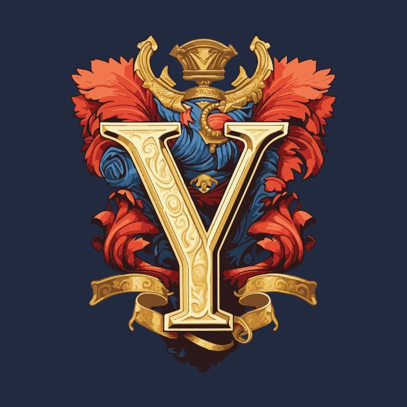 Y Letter Name Crown