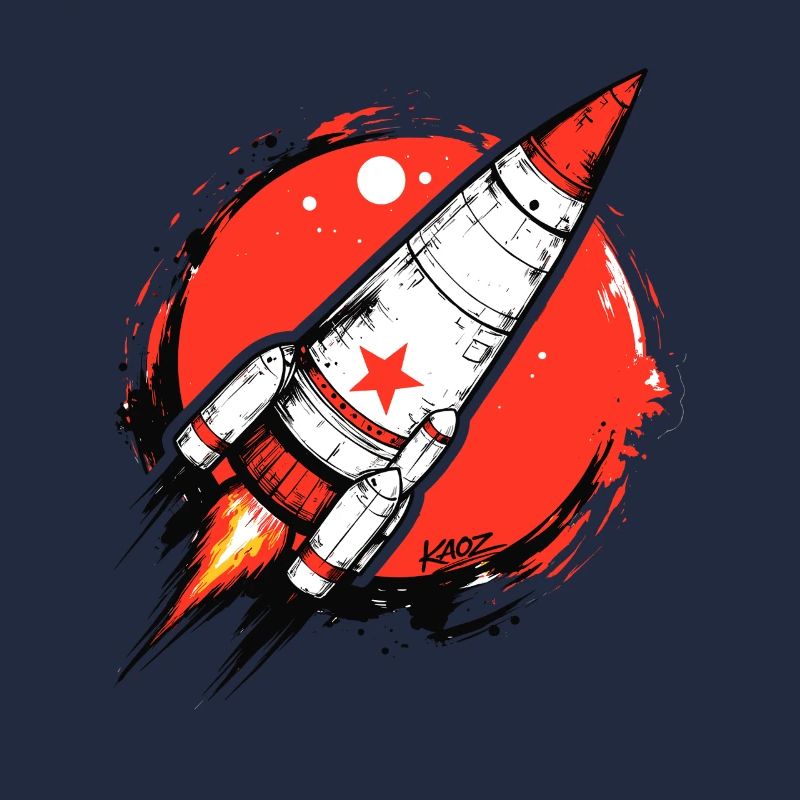 Crimson Rocket Splash-Artwork