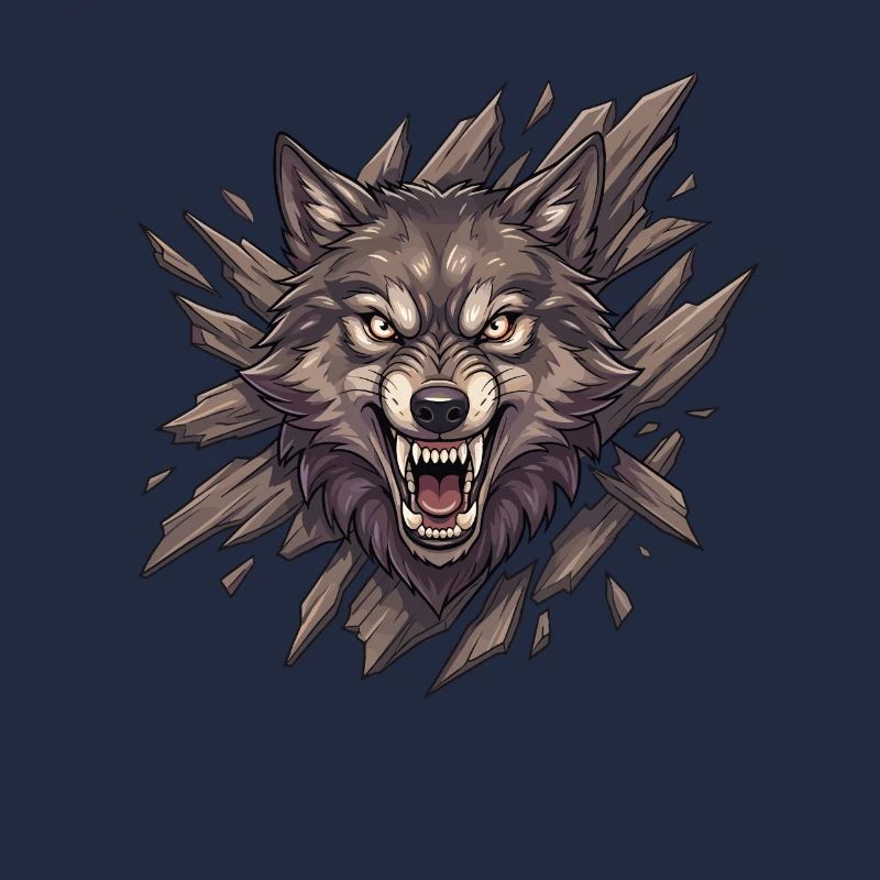 Wolf roar in splinter vision