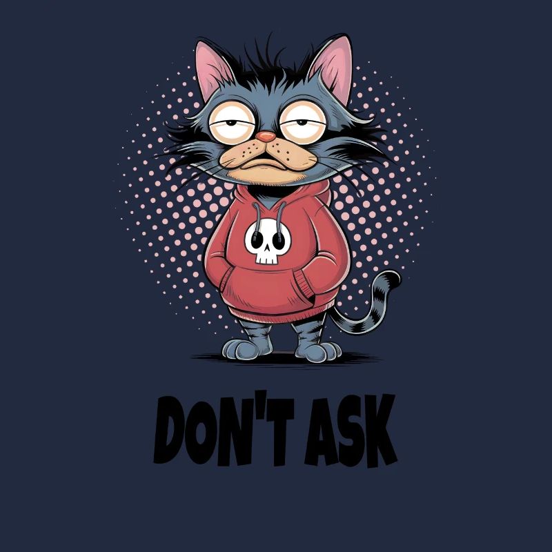 Ne demandez pas au chat – Drôle de phrase de chat