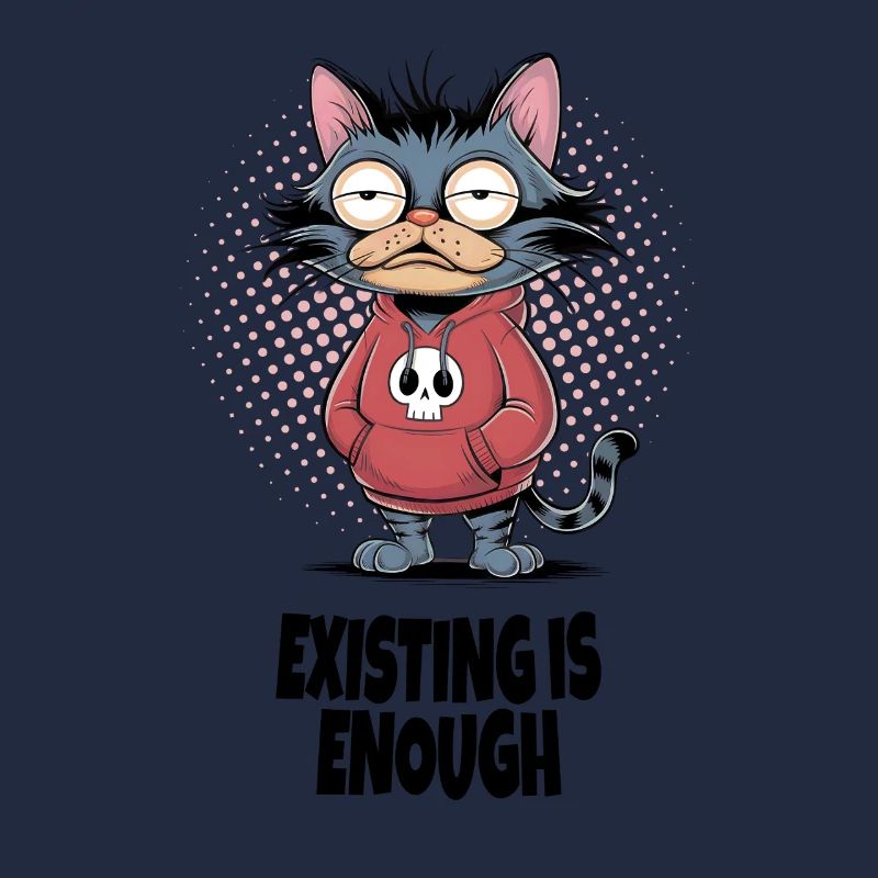 Existing Is Enough Cat – Funny Cat Humor