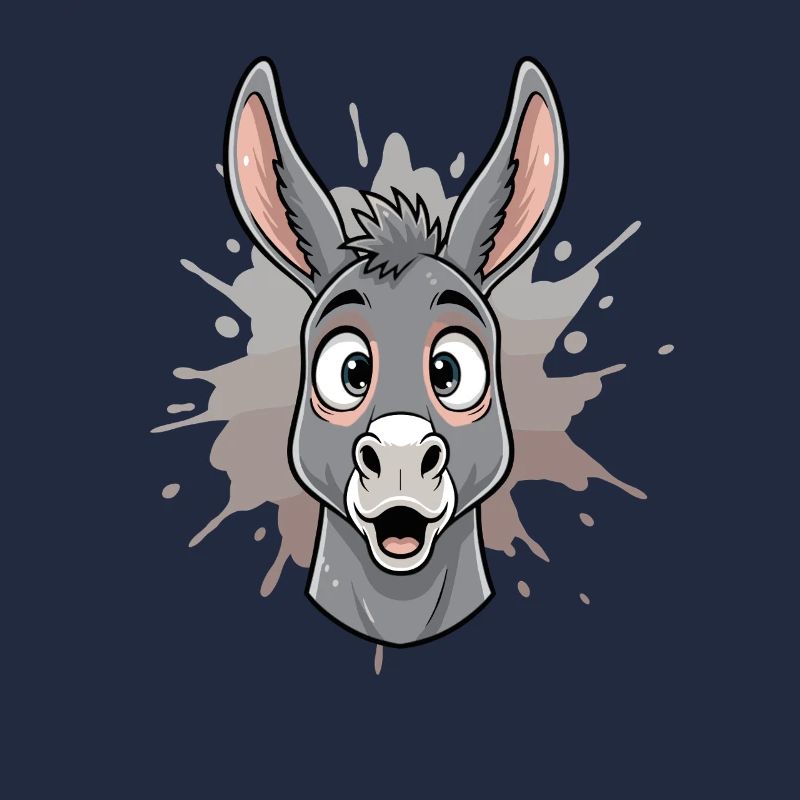 Âne de dessin animé dans Spritz Splash