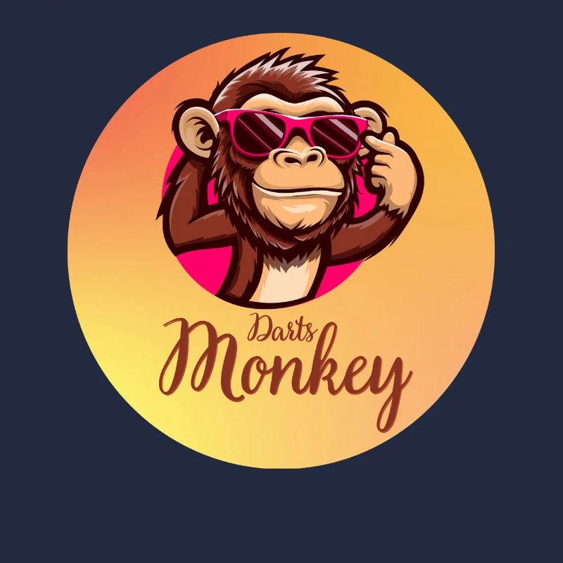 Darts Monkey Brillenmotiv