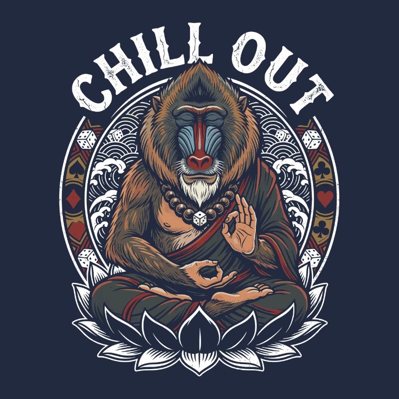 Chillout Affen-Meditation