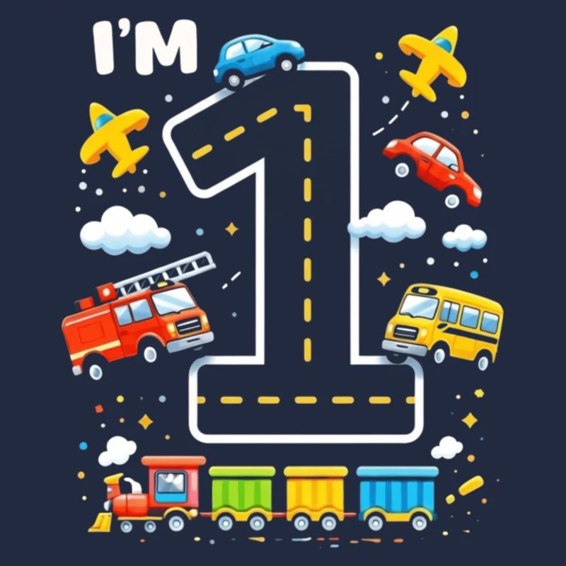 Erster Geburtstag Nummer Eins Autobahn