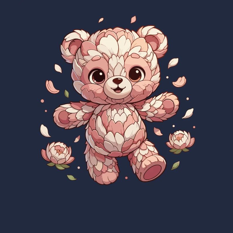 Blossoms Panda Rosy Cuddly Creature