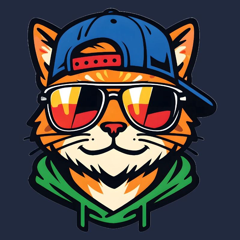 Katze mit Sonnenbrille