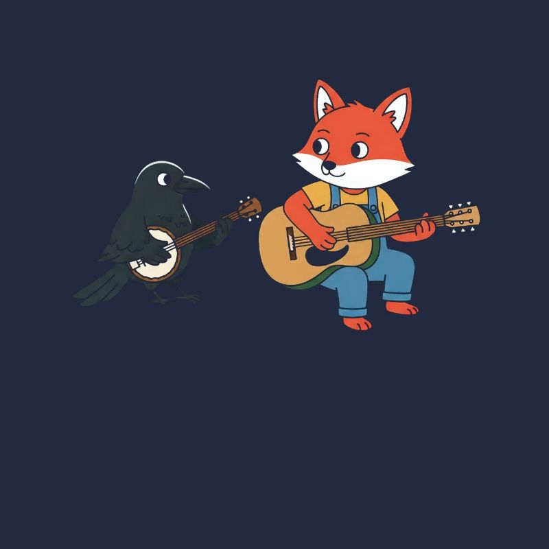 Fuchs Gitarre Krähe
