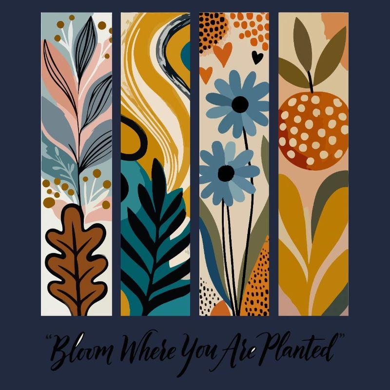 Blooming Botanical Panel Collage