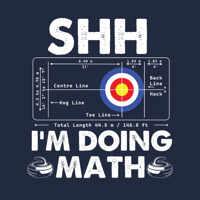 Chut, je fais des maths, du curling, de l’humour de curleur.