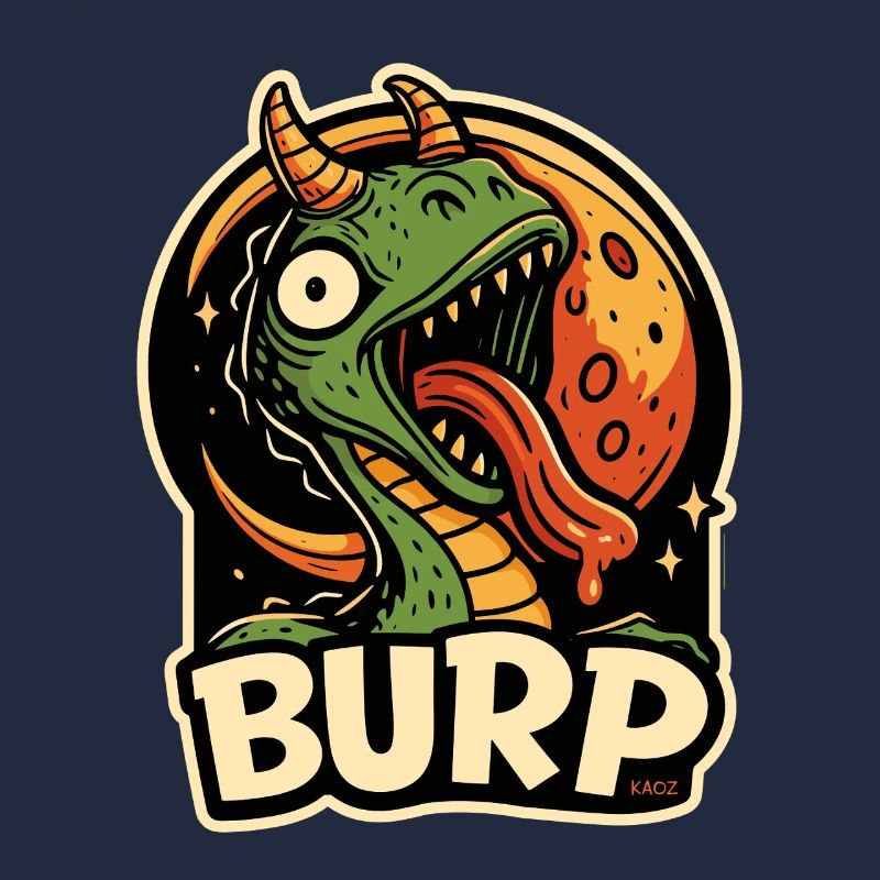 Burp Dragon Moon Tee