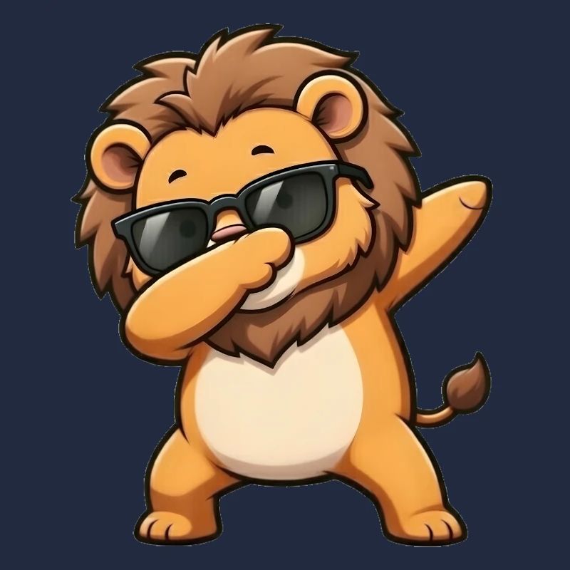 Dabbing Lion