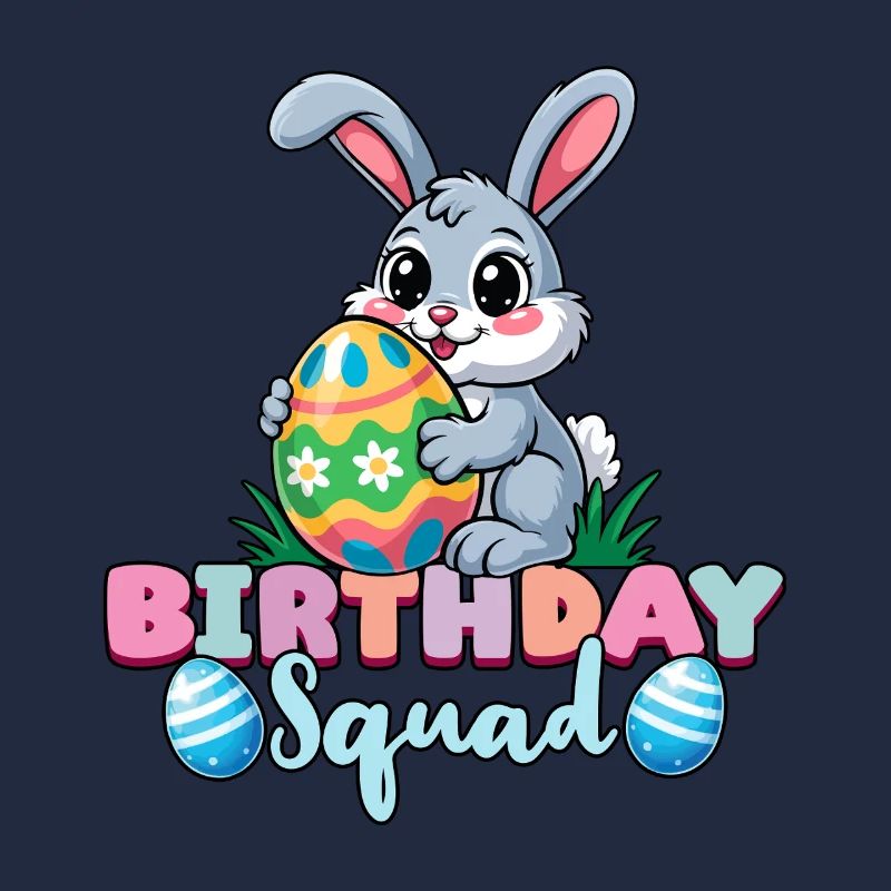 Birthday Squad Happy Easter Bunny Spring