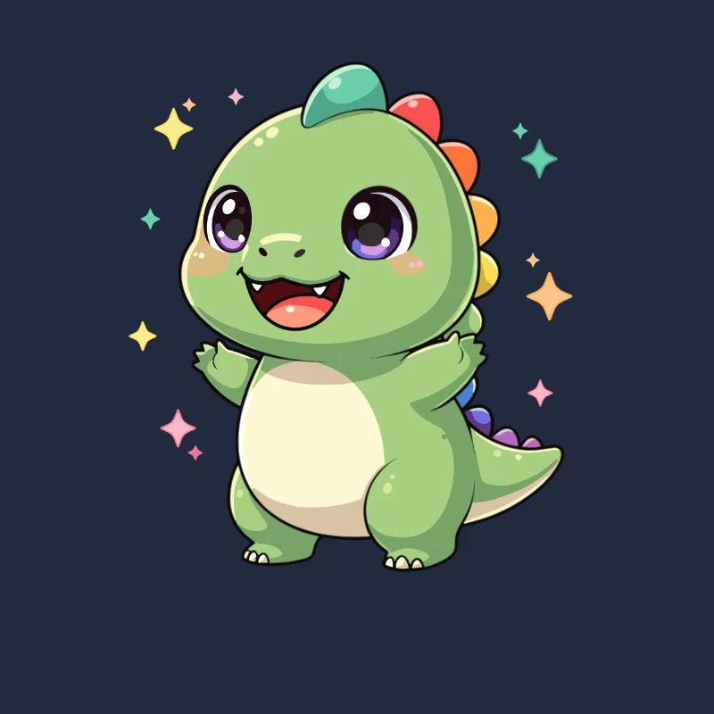 Fröhlicher Dino Sternenzauber