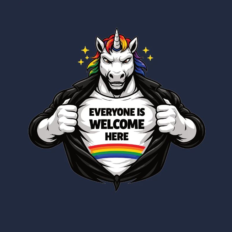 Diversity & Respect Rainbow Statement Design