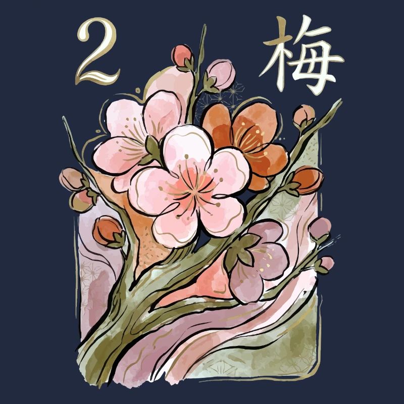 Mahjong-Blumenfliese 2