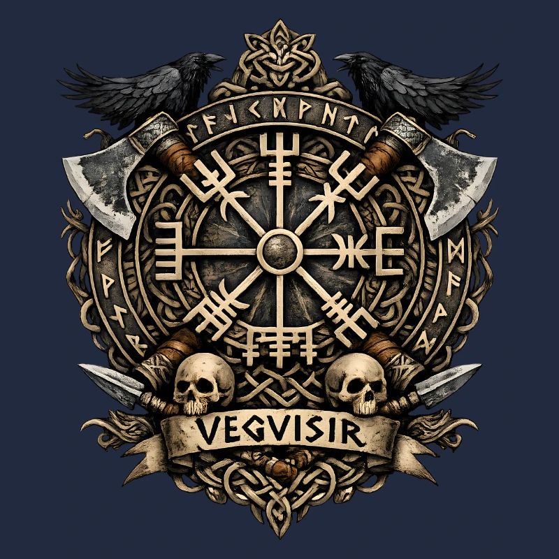 Vegvisir Nordischer Kompass