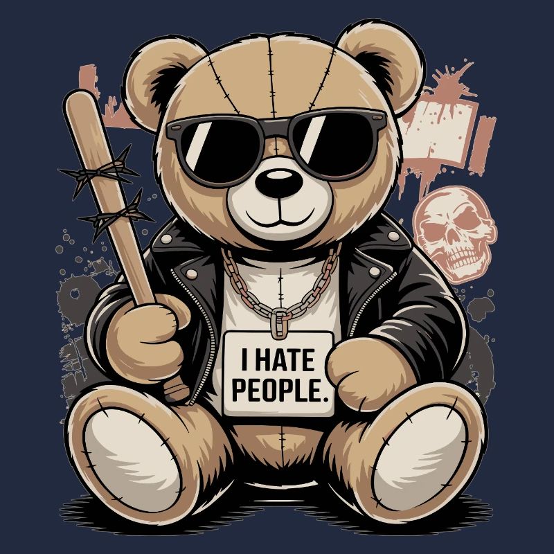 Bad Teddy – I Hate People Bär Design