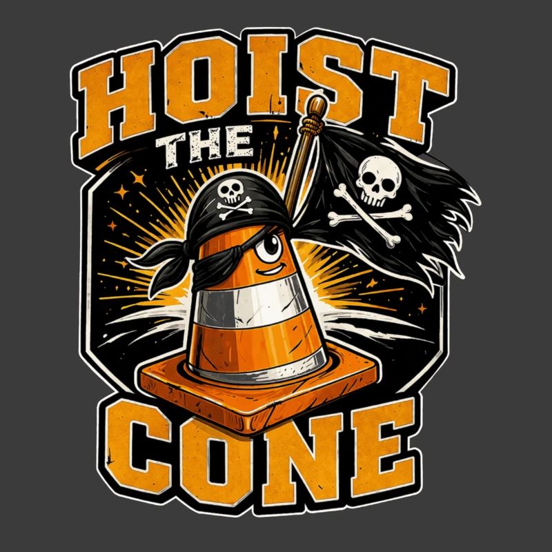 Construction Worker Road Construction Traffic Cone