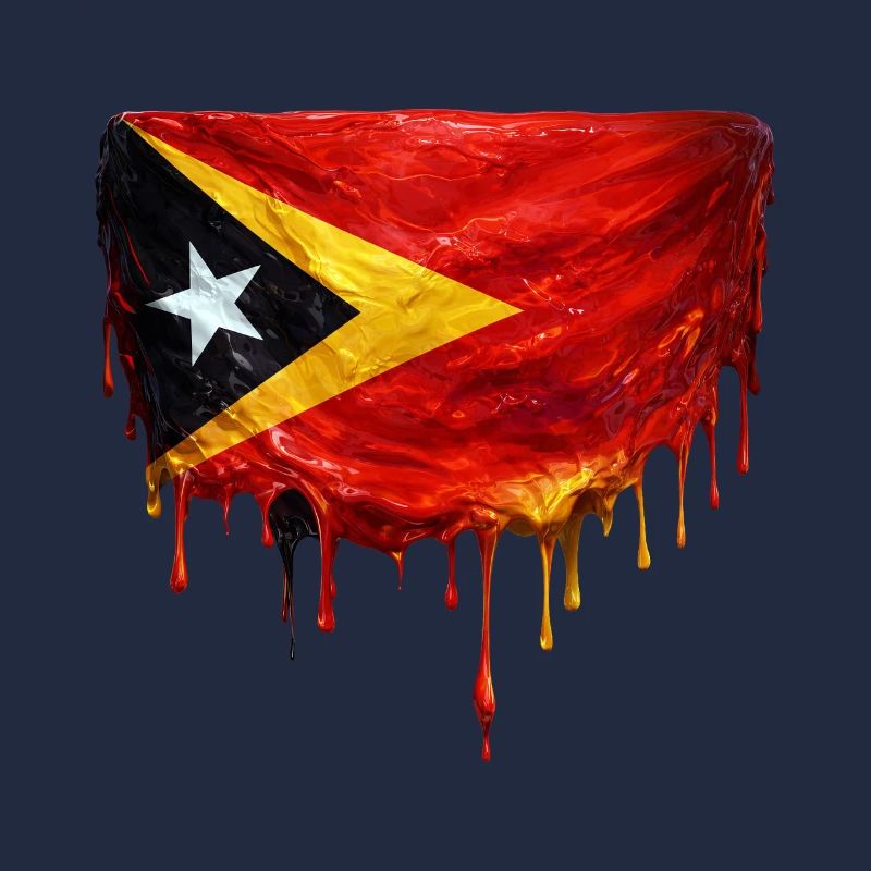 TimorLeste Drop Flag