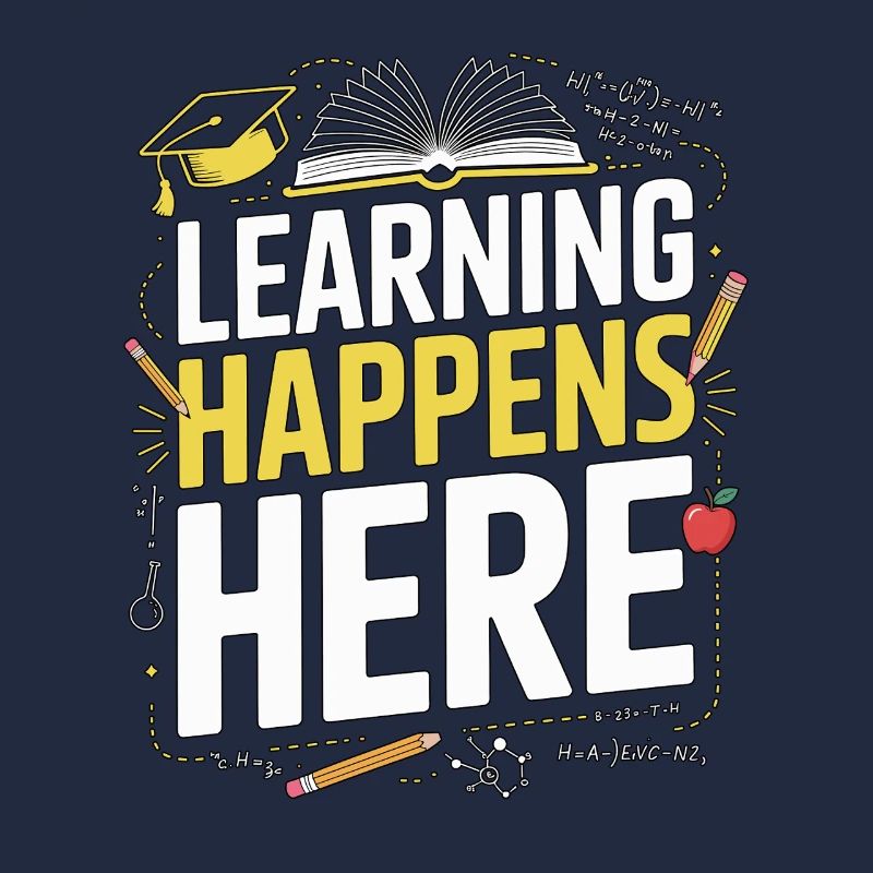 High School Teacher Learning Happens Here Teaching