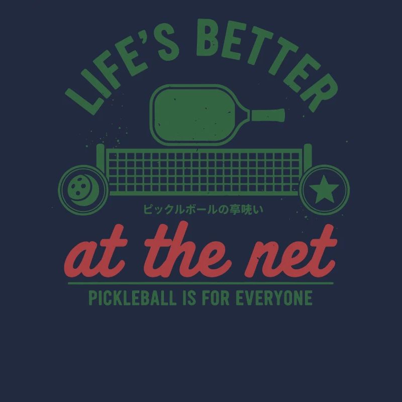 Pickleball Player Life Better At The Net Love