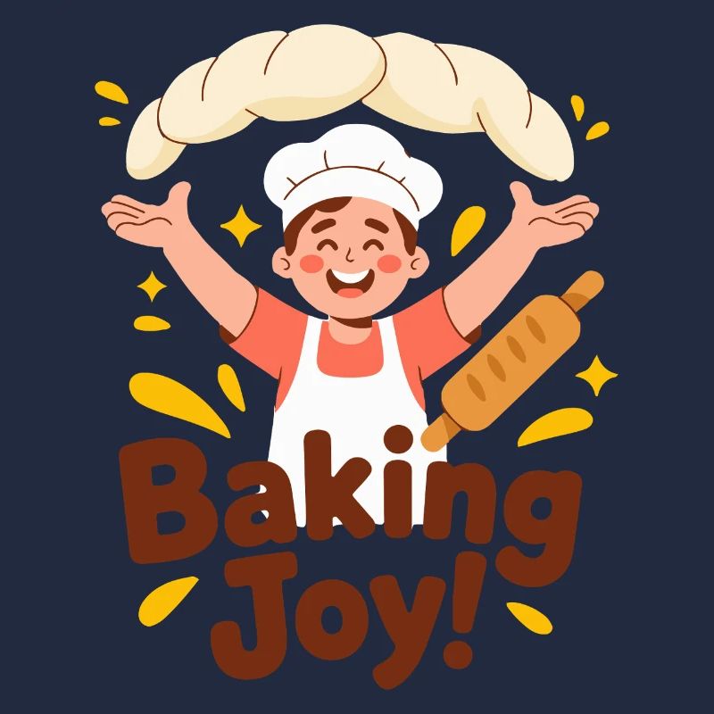 Chef de dessins animés Baking Joy