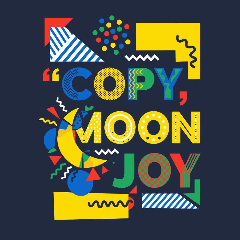 Explosion de couleurs de Moon Joy Pop Art