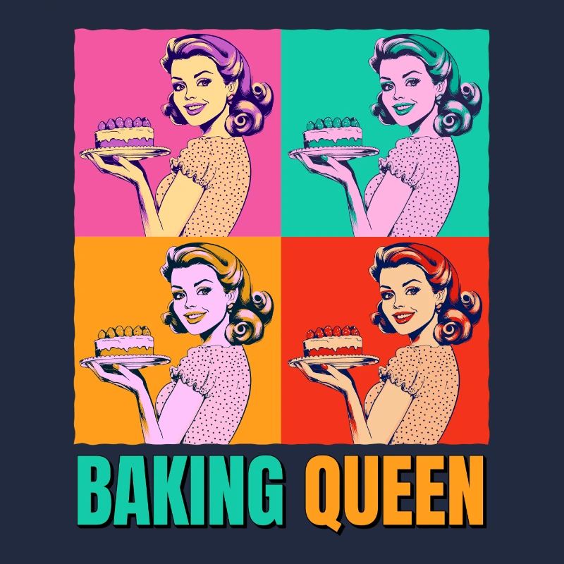 Cuisson Gâteau Cuisson Reine Cuisson Fée Boulanger Pop Art