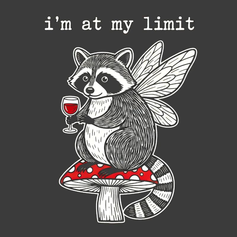 Wing predator on mushroom with wine