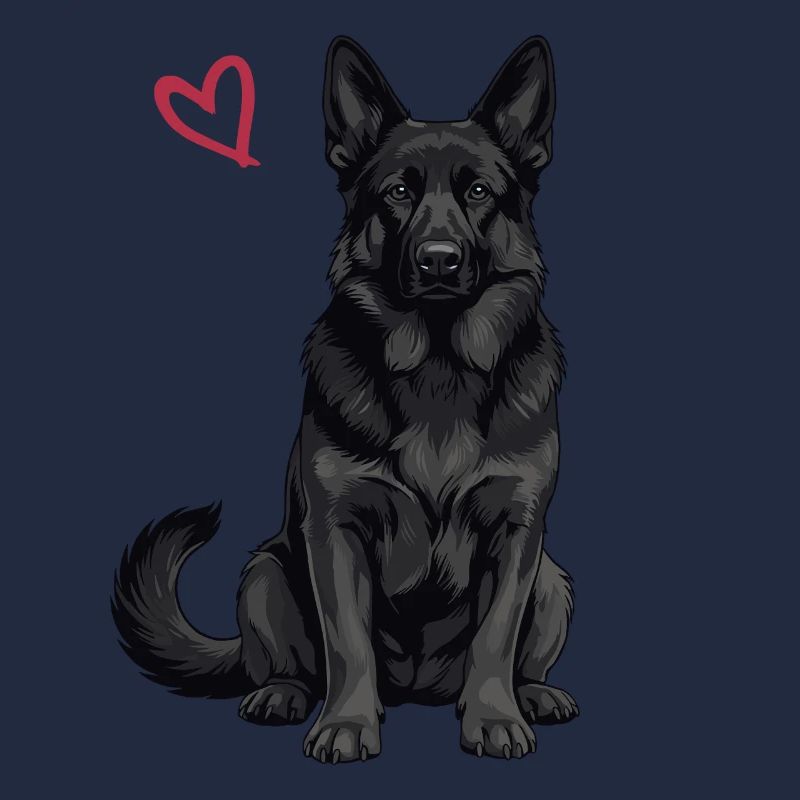 Schwarzer Deutscher Schäferhund