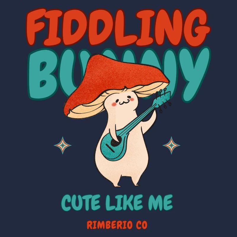 Fiddling Magic Mushroom Rabbit