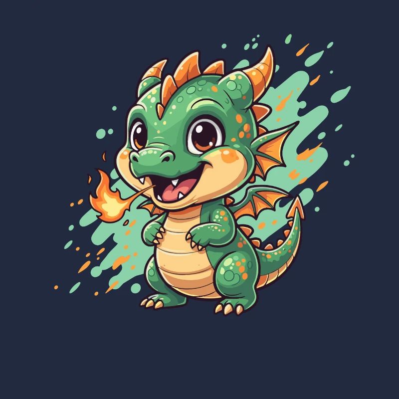 Kleiner Feuerdrache Charm