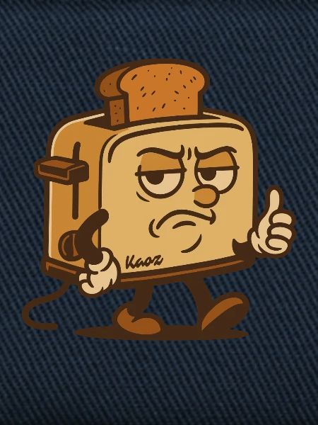 Grummeliger Toast-Held