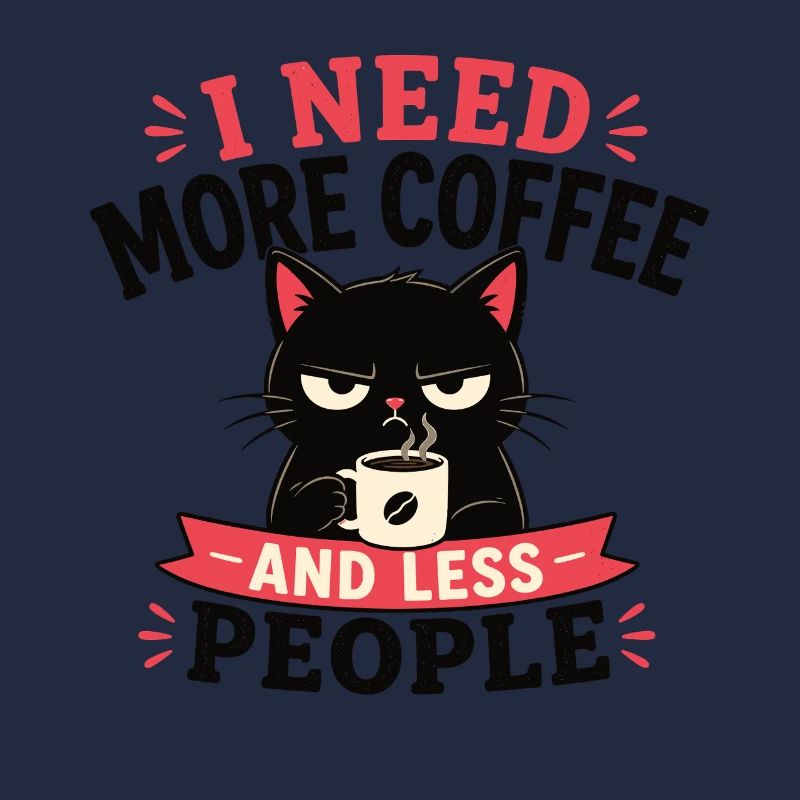 J’ai besoin de plus de café et de moins de monde, chat