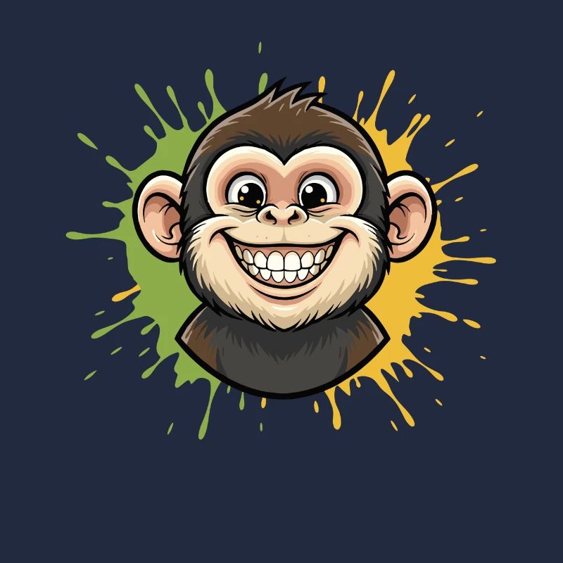 Colorful Monkey Splash
