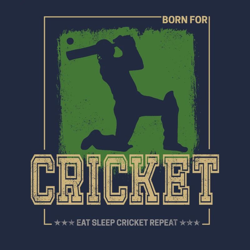 Cricket Batsman Design für Pitcher oder Trainer