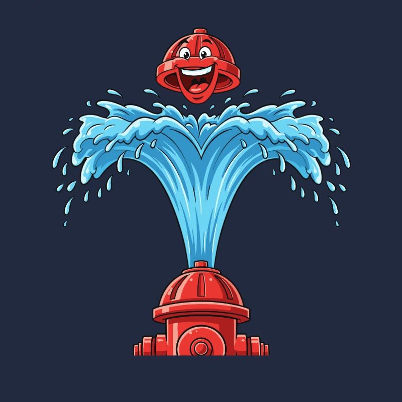 Heart bubbles from hydrant