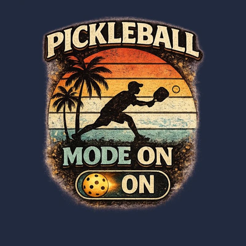 Mode Pickleball : un coucher de soleil rétro