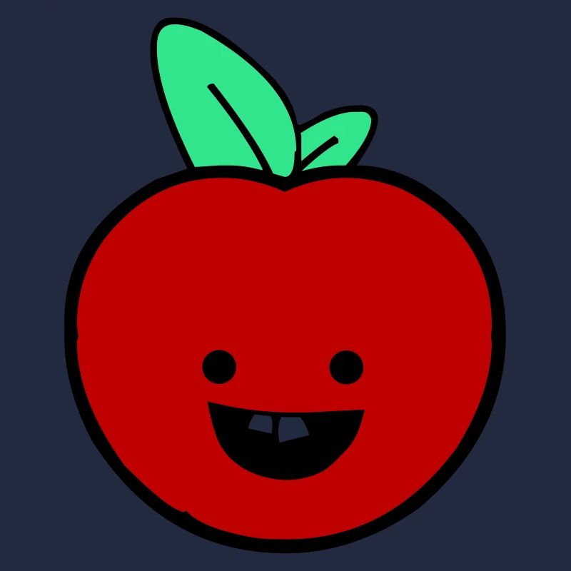 Fröhlicher Apfel 