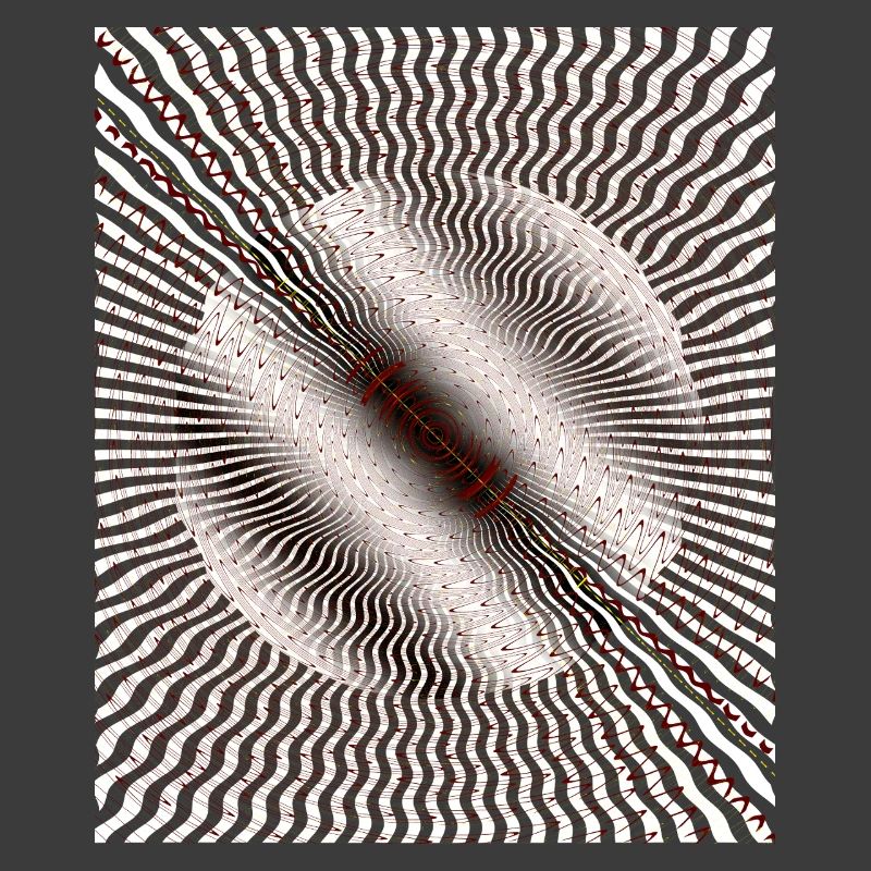 Circular Swirl Illusion Pattern