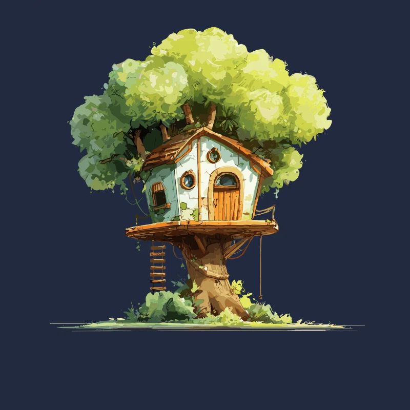 Cabane dans l’arbre dans la canopée