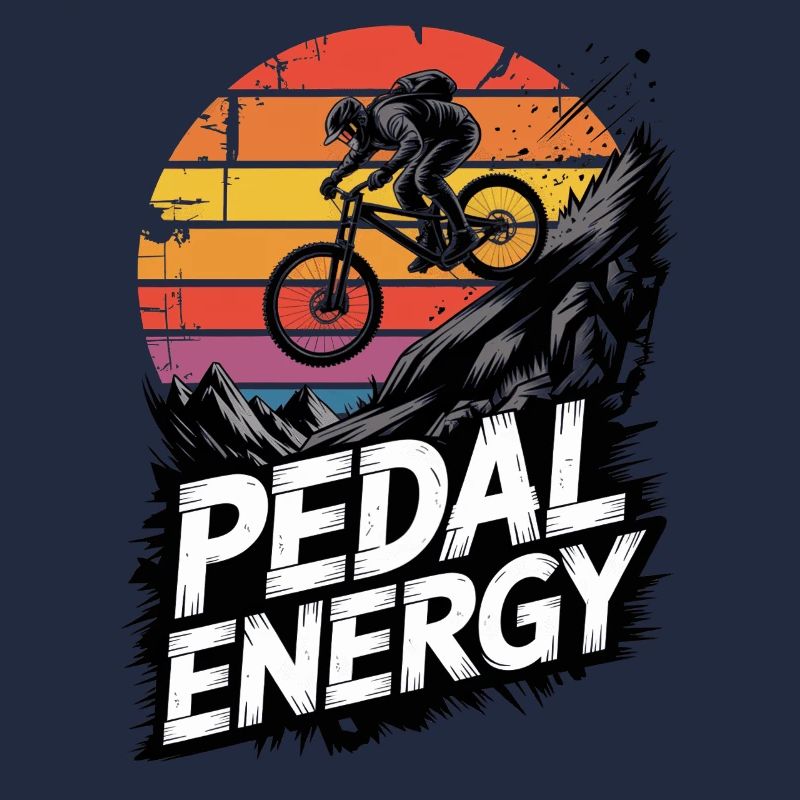 VTT, Descente, Action du cyclisme