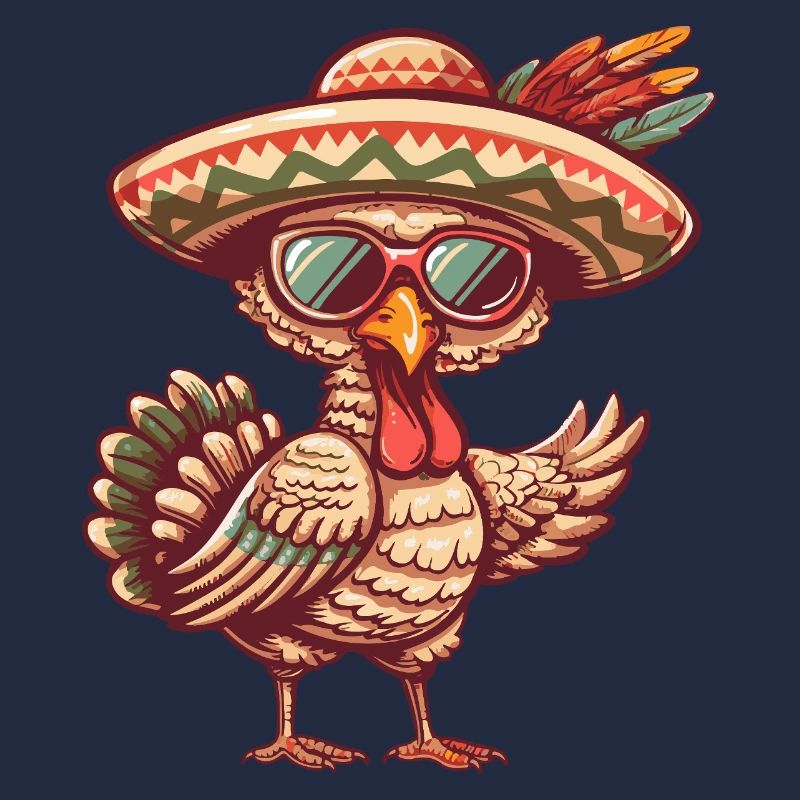 Sombrero comique drôle de la bande dessinée de la dinde