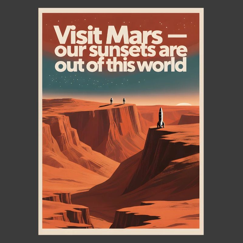 Visiter Mars | Tournée spatiale rétro