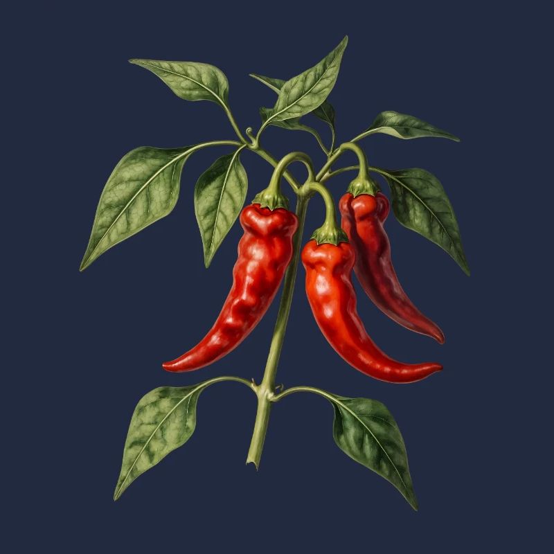 Botanical red peppers