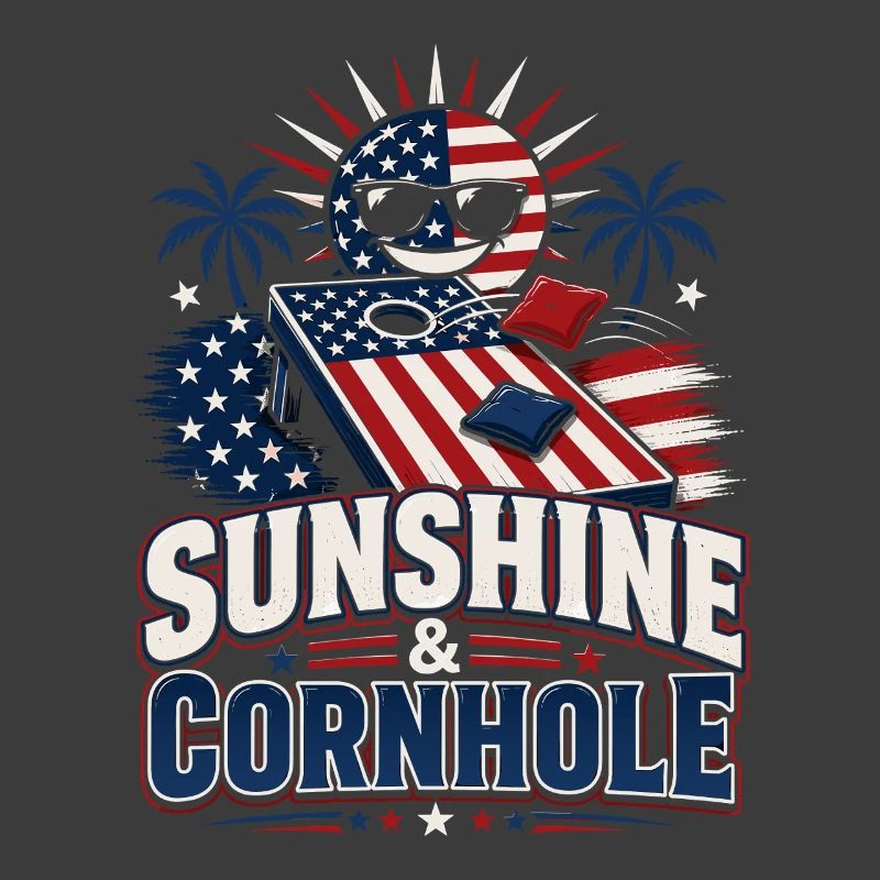 Drapeau des États-Unis Sunshine Cornhole